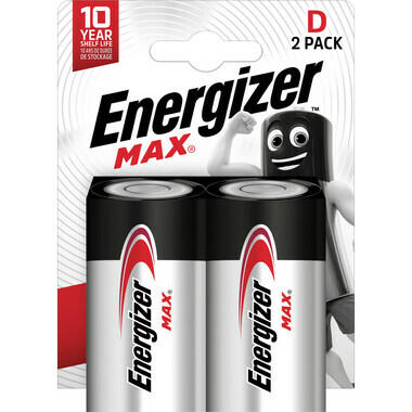 Batteria Energizer Max Mono (D), 2 pz