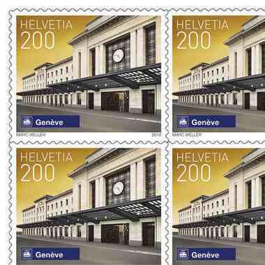 Timbres CHF 2.00 «Genf», Feuille de 10 timbres