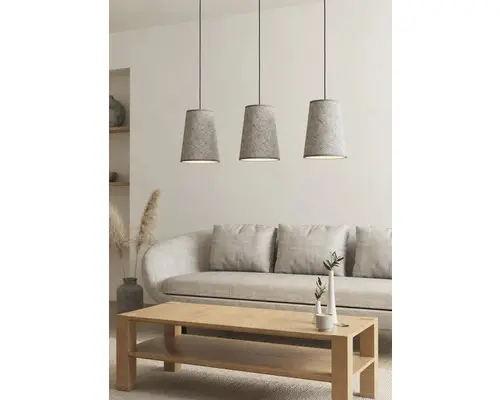 Pendelleuchte Eglo ALSAGER E27 40 W 3-flammig IP 20 schwarz ( 43985 )