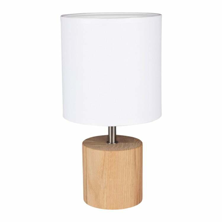 Lampe de table TRONGO, bois, chêne