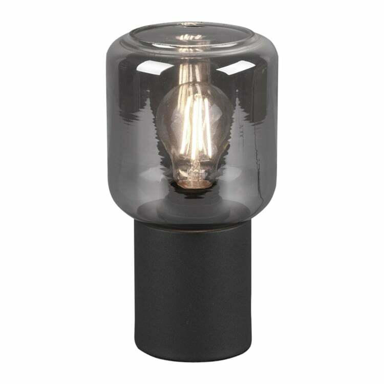 Lampe de table NICO, matériau composite, noir