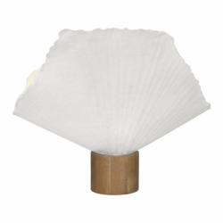 Lampada da tavolo TROPEZ, materiale misto, quercia/bianco