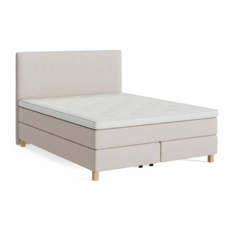 Letto Boxspring Nylund, tessile, matiss beige, 160x200 cm