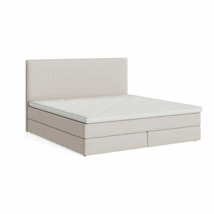 Letto Boxspring Nylund, tessile, matiss beige, 200x200 cm