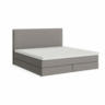 Letto Boxspring Nylund, tessile, matiss antracite, 200x200 cm