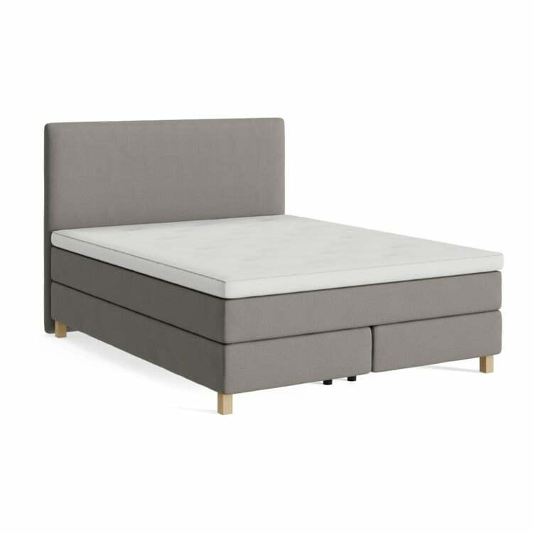 Letto Boxspring Nylund, tessile, matiss antracite, 160x200 cm