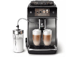 Saeco SM6685/00 Gran Aroma Kaffeevollautomat (Silber, Scheibenmahlwerk aus 100 % Keramik, 15 bar)