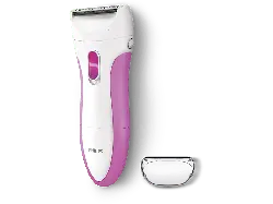 Philips HP6341/00 elektrischer Nass- und Trockenrasierer SatinShave Essential, pink; Damenrasierer