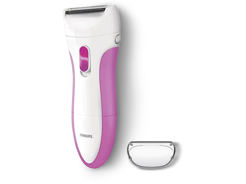 Philips HP6341/00 elektrischer Nass- und Trockenrasierer SatinShave Essential, pink; Damenrasierer