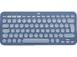 Logitech Tastatur K380 Multi-Device Bluetooth für Mac, Kabellos, QWERTZ, Blueberry