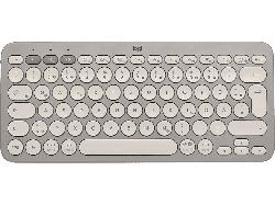 Logitech Tastatur K380 Multi-Device Bluetooth, Kabellos, QWERTZ, Sand
