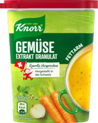 Fond de légumes Knorr, en granulés, pauvre en graisse, 250 g