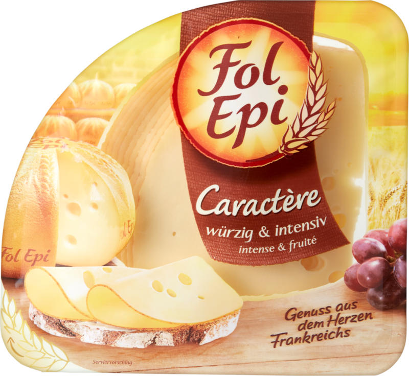 Fromage Caractère Fol Epi, en tranches, 260 g