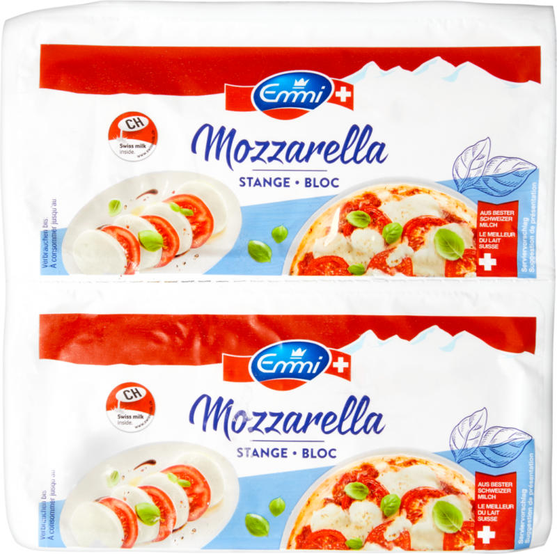 Mozzarella Emmi, Bloc, 2 x 300 g