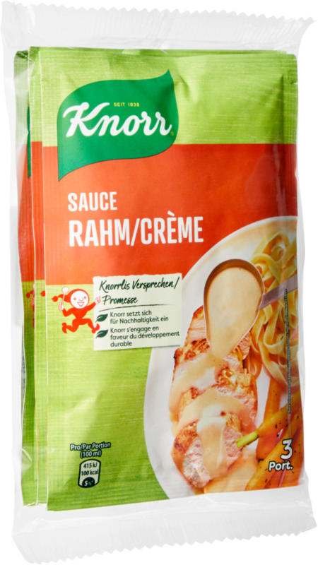 Salsa panna Knorr, 3 x 30 g