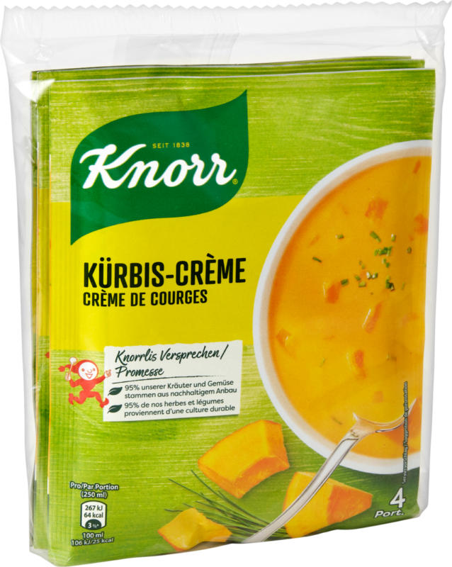 Knorr Kürbiscrèmesuppe, 3 x 78 g