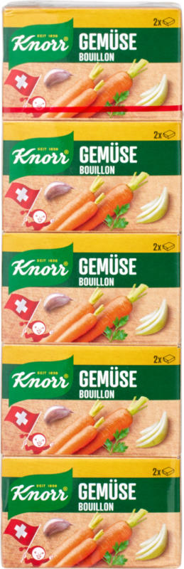 Bouillon de légumes Knorr, 5 x 2 cubes, 109 g