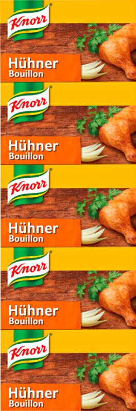 Bouillon de poule Knorr, 5 x 2 cubes, 113 g