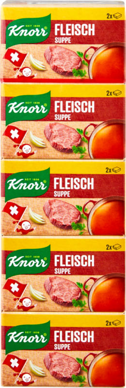 Bouillon de bœuf Knorr, 5 x 2 cubes, 109 g
