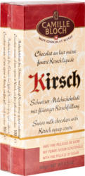 Tablette de chocolat Camille Bloch, fourré au Kirsch liquide, 2 x 100 g