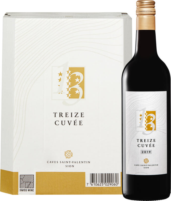 Treize Cuvée , Suisse, Vin de Pays, 2019, 6 x 70 cl