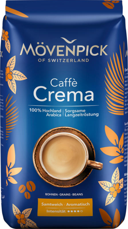 Caffè Crema Mövenpick, en grains, 1 kg