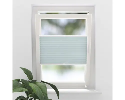 Soluna Faltplissee Tageslicht 120x130 cm rauchblau