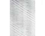 Hornbach Teppich Cutout Wave silber 140x200 cm