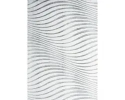 Teppich Cutout Wave silber 140x200 cm