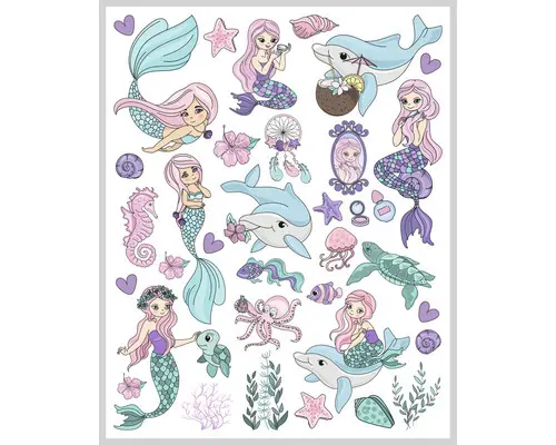 Ministicker Kinder Meerjungfrauen36-tlg.