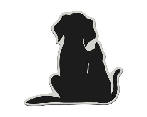 Ministicker 3D Katze und Hund 1-tlg.