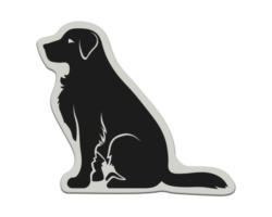 Ministicker 3D Hund 1-tlg.