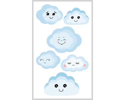 Ministicker Kinder Wolken 7-tlg.