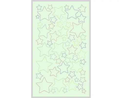 Ministicker Kinder leuchtende Sterne 54-tlg.