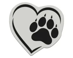 Ministicker 3D Herz 1-tlg.