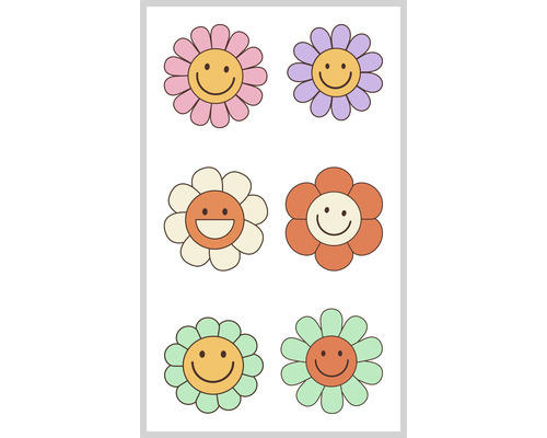 Ministicker Kinder Blumen 6-tlg.