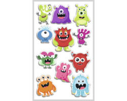 Ministicker Kinder Monster 11-tlg.