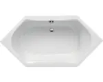 Hornbach Sechseck-Badewanne Ottofond Chanson 900001 200x100 cm weiß