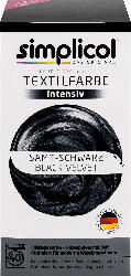 Simplicol flüssige Textilfarbe Samt-Schwarz Black Velvet