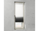 Hornbach Soluna Faltenplissee mit Seitenverspannung, Farbverlauf weiß/dunkelgrau, 75x130 cm