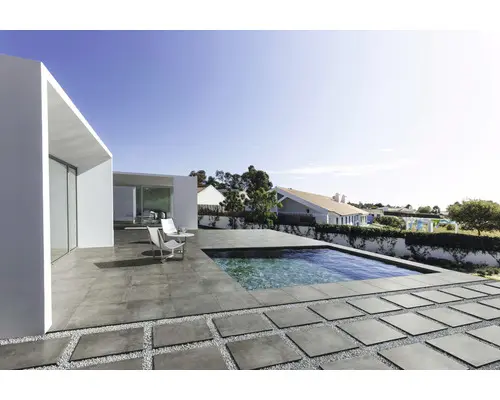 Feinsteinzeug Terrassenplatte Borkum grau 59,5x59,5x2 cm rektifiziert