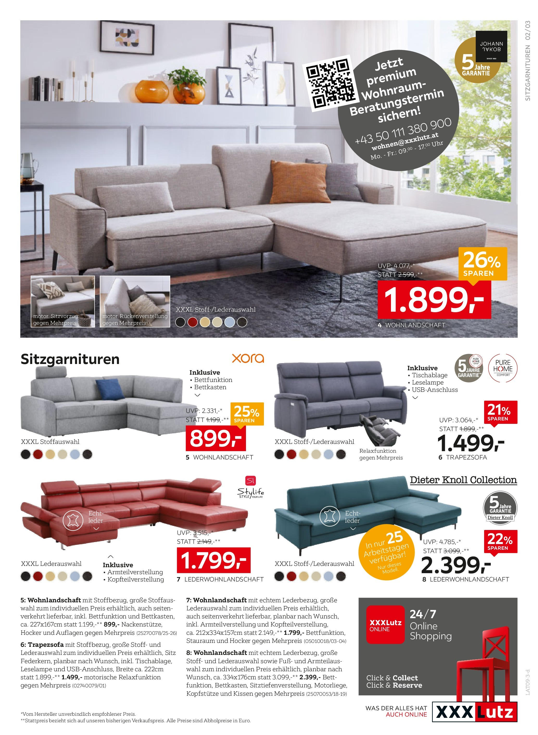 XXXLutz Prospekt aktuell (18.09.2023) || Aktuelle Angebote | Seite: 3 | Produkte: Uhr, Bett, Kissen XXXLutz Prospekt aktuell von 18.09.2023 - Aktuelle Angebote | Seite: 3 | Produkte: Uhr, Bett, Kissen
