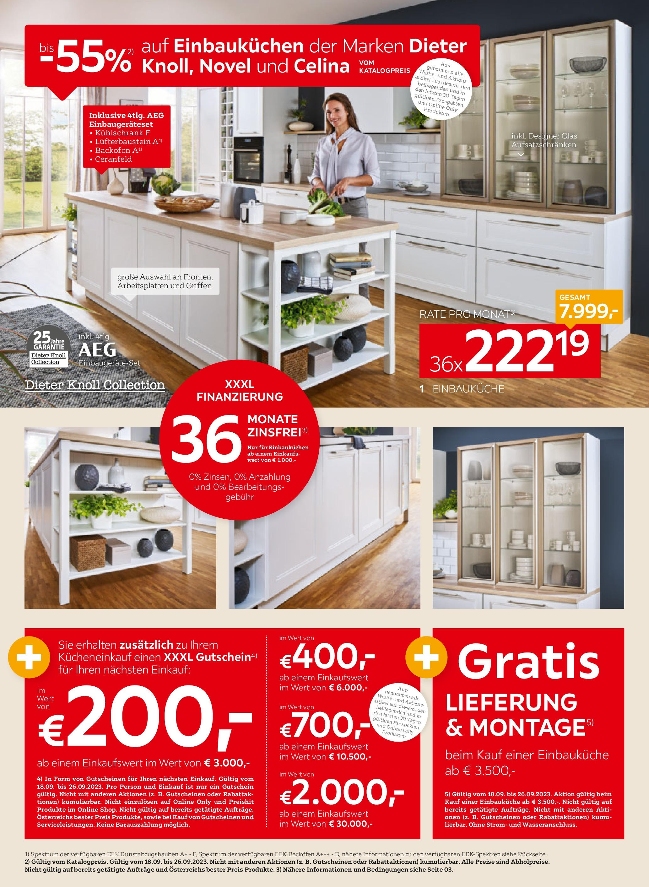 XXXLutz Prospekt aktuell von 18.09.2023 - Aktuelle Angebote | Seite: 20 | Produkte: Kühlschrank