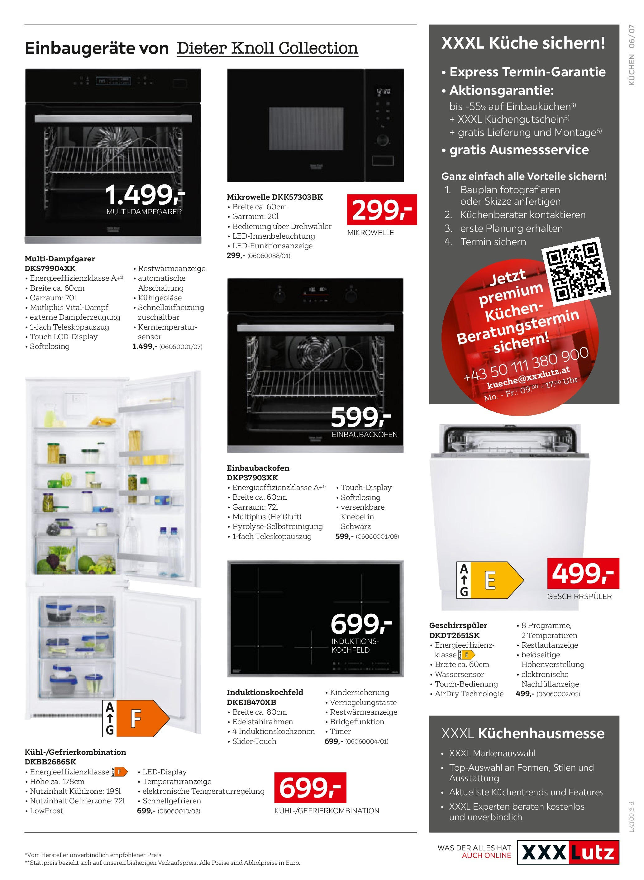 XXXLutz Prospekt aktuell von 18.09.2023 - Aktuelle Angebote | Seite: 23 | Produkte: Uhr, Kochfeld, Mikrowelle, Geschirrspüler