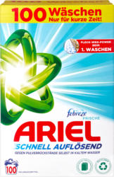 Lessive en poudre Febreze Ariel, 100 lessives, 6 kg