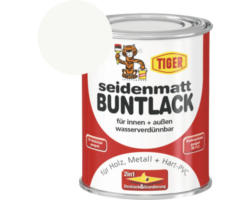 Tiger seidenmatt Buntlack RAL 9016 verkehrsweiß 125 ml