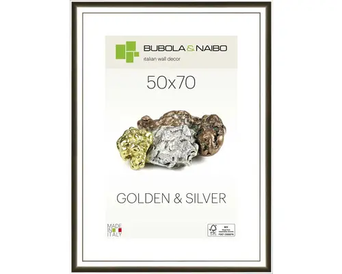 Bilderrahmen Holz Elisabeth silber 50x70 cm