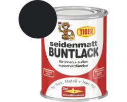 Tiger seidenmatt Buntlack RAL 9005 tiefschwarz 750 ml