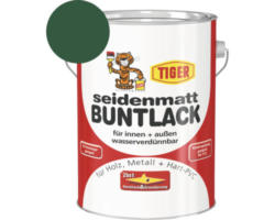 Tiger seidenmatt Buntlack RAL 6005 moosgrün 2,5 l