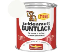 Tiger seidenmatt Buntlack RAL 9016 verkehrsweiß 375 ml